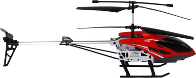 Helikopter RC Xhelikopter 70 cm me telekomandë 2.4 GHz, LED, i kuq