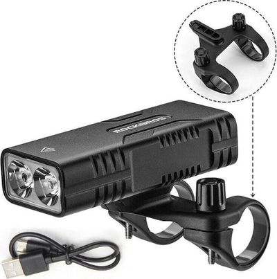 Dritë biçiklete Rockbros, LED, 850 lm, 10000 mAh, e zezë