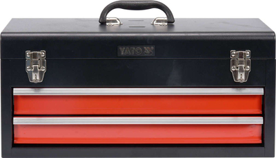 Kuti veglash Yato Tool Box YT-08872, me sirtarë, e kuqe