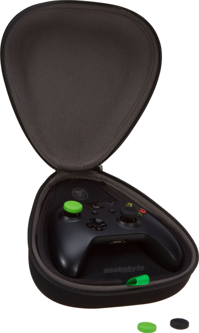 Set aksesorësh Snakebyte Game Kit për Xbox One, kuti mbrojtëse, kabllo karikimi 3m, i zi