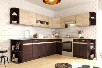 Element qoshe kuzhine Vivaldi LIVIA LV-12/D 90, 82x90x90cm, kënd djathtas, lis Sonoma i errët