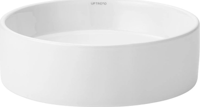 Lavaman mbi banak Uptrend Kaya, 35 cm, qeramike, i bardhë