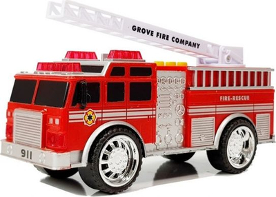 Set lodrash makina shërbimi Leantoys Fire Department dhe Police, mini, shumëngjyrësh