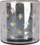 Mbajtëse qirinjsh Home and Styling Collection, xham, gri me yje ari