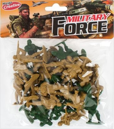 Set figura ushtarësh Mega Creative Military, të gjelbra/verdha