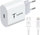 Karikues T-Phox iSpeed Charger, 1x USB C 3A 20W PD, i bardh