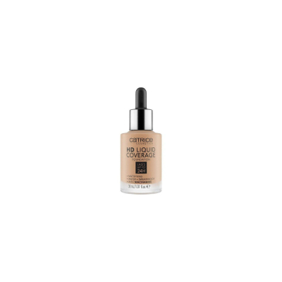 Krem pudër Catrice Liquid HD Coverage Waterproof, 050 Rosy Ash, 30 ml