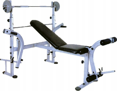 Stol për shtangë Spartan Training Bench, kapacitet i lartë ngarkese, për ushtrime force, i zi