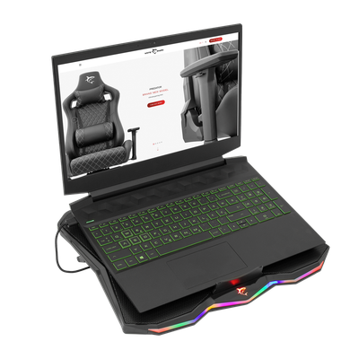 Ftohës Gaming  White Shark GCP-03 Glacier,Rainbow LED,USB HUB, i zi