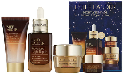 Set kujdesi për fytyrë Estée Lauder Nightly Renewal, Advanced Night Repair, rutinë nate