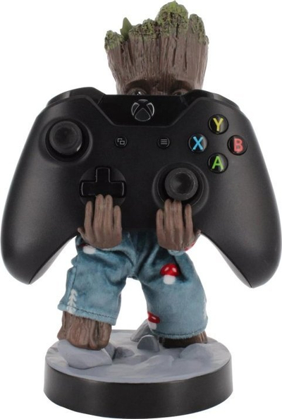 Mbajtëse kontrollori dhe telefoni Cable Guys Groot Pajamas Edition, me kabllo 2 m, figurë Marvel, shumëngjyrëshe