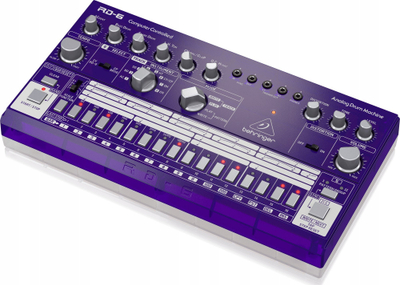 Drum machine Behringer Rhythm Designer RD-6, analoge, MIDI USB, vjollcë transparente