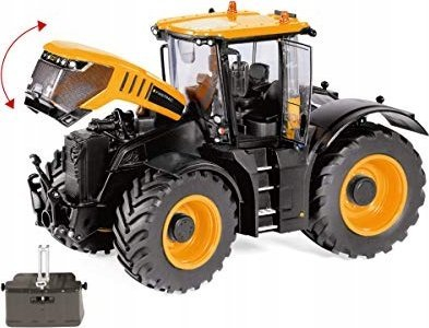 Maket traktor Wiking JCB Fastrac 8330, shkalla 1:32, model për koleksion, portokalli me të zezë