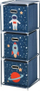 Raft për kalamoj Astronaut, 3 kuti pëlhure, 102x35x35 cm, blu