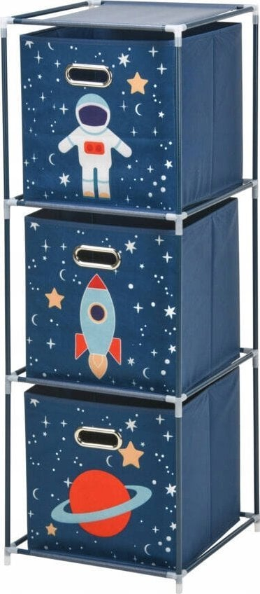Raft për kalamoj Astronaut, 3 kuti pëlhure, 102x35x35 cm, blu