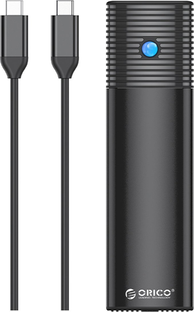 Kuti e jashtme SSD Orico PWDM2 G2, M.2 NVMe SATA, USB C 10Gbps, e zezë