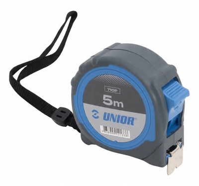 Metër Unior Measuring Tape 5m, klasa II, blu e zezë