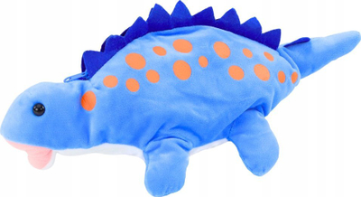 Kuti pelushi dinosauri blu, me varëse, për lapsa