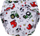 Навлака за пелена Simed Diaper Cover Farm, за повеќекратна употреба, 3-15 kg, повеќебојна