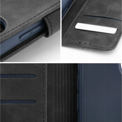Калеф книга Tender за Xiaomi Redmi Note 14 4G, заштитен, црн