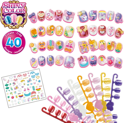 Set rimbushës për thonj Aquabeads Fancy Nail 35007, mbi 40 modele, për fëmijë 4+
