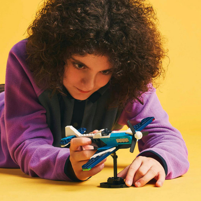 Lodër LEGO Creator 3in1 Race Plane, aeroplan garash, shumëngjyrëshe