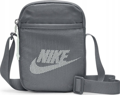 Çantë krahu Nike Heritage BA5871-084, rrip që regullohet, xhep me zinxhir, gri