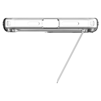 Këllëf telefoni Spigen Ultra Hybrid S MagSafe për iPhone 15 Pro, me stand, transparent