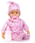 Kукла бебе Бајер First Words Baby, 38 cm, со звуци и спијачки очи, розова