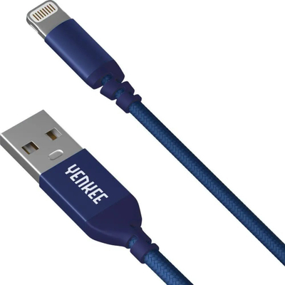 Kabllo karikimi Yenkee Apple Certified, Lightning, 1m, blu