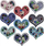 Stickerë 3D për Krishtlindje Titanum Hearts, me figura, me simite që shkëlqejnë