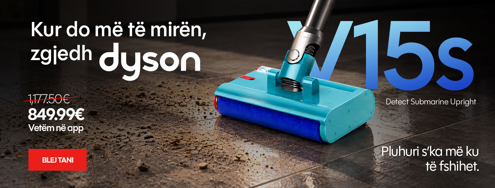 Dyson V15s Detect Submarine Upright