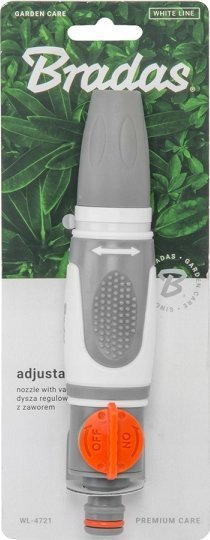 Grykë ujitëse White Line Sprinkler Nozzle, e rregullueshme, me valvul, jeshile