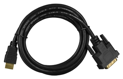 Kabllo Lanberg HDMI në DVI-D, 1.8 m, e zezë