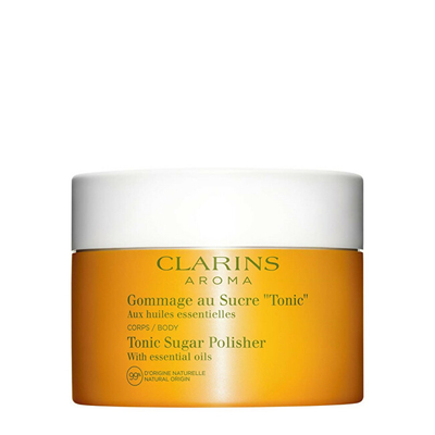 Skrab për trup Clarins Tonic Sugar Polisher, 250 g