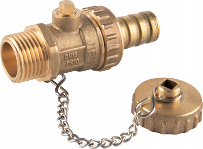 Valvul kulluese Ferro me topth, 1/2", bronz