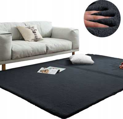Tapet Strado Rabbit Rug, 160x200 cm, antirrëshqitës, gri e errët