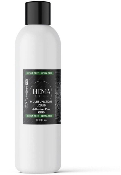 Lëng shumëpërdoresh për thonj Excellent PRO Adhesion Plus, 1000ml, HEMA free, transparent