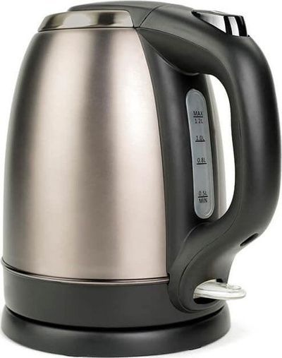 Ibrik elektrik Black+Decker BXKE2202E, 1.7 litra, 2200 W, inoks argjendtë