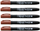 Сет калиграфски пенкала Artline Supreme, 5 парчиња, чизнил врв 1.0 5.0mm, сепија