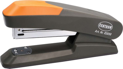 Kapëse letrash Centrum Ergonomic Line, kap deri 20 fletë, portokalli – gri