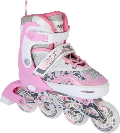Patina inline për kalam Nils Extreme NF10927, me rregullim 39-42, rozë