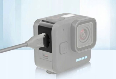Kapak baterie Xrec GP544B për GoPro Hero 11 Black Mini, hapje karikimi USB C, i zi
