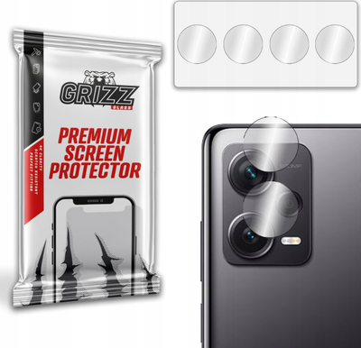 Xham mbrojtës kamere GrizzGlass HybridGlass për Xiaomi Redmi Note 12 Explorer, set 2 copë, transparent