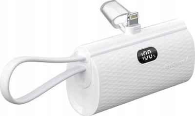 Надворешна батерија Forcell F Energy, 5000mAh, 20W, бела