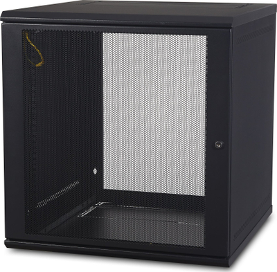 Ѕиден кабинет за мрежа APC NetShelter 12U, со една шарка, длабочина за сервер, црн