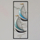 Dekor mur metalik 28.5×3×74.5 cm,"HM7185", kaltër/ zezë