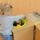 Lavaman loje Masterkidz Sink, prej druri, legen plastik, jeshile natyrale