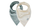Përparëse Jollein Bandana Velvet Rib Sea Green/Ivory, 2 copë