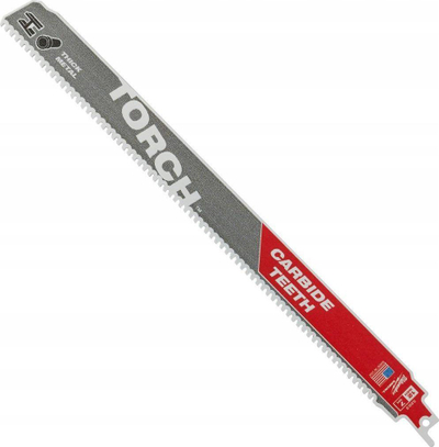 Teh sharre reciproke Milwaukee Torch 233019, 12\", 7 TPI, karabit, gri me t'kuqe